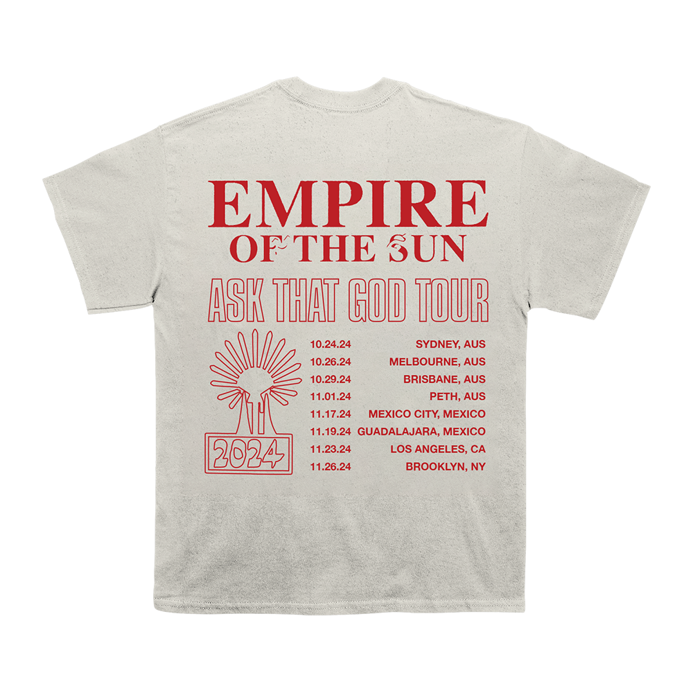 Tour Dates T-Shirt back